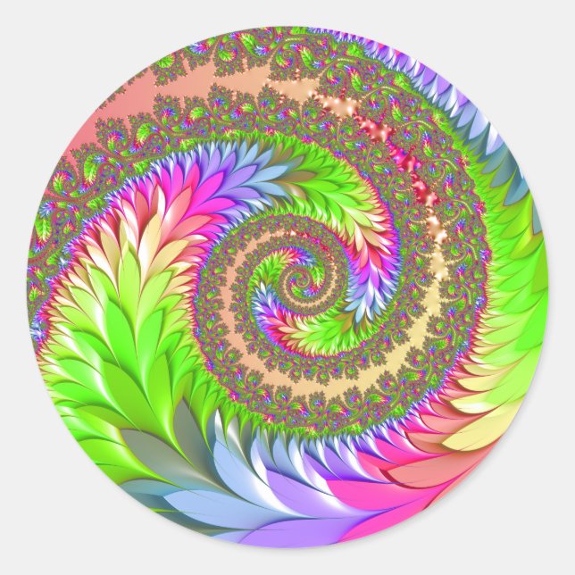 Sticker Rond Reine de la danse du printemps (Devant)