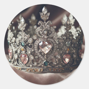 Sticker Rond Reine de mon coeur - Ajuster pour une reine - Rein