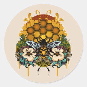 Sticker Rond Reine des abeilles