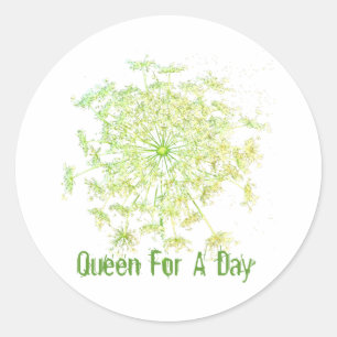Sticker Rond Reine d'un jour