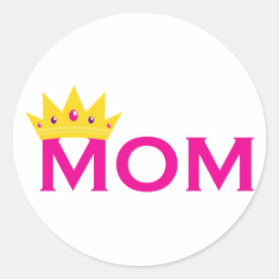 Sticker Rond Reine maman