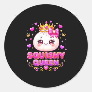 Sticker Rond Reine moelleuse dumpling kawaii pastel anime
