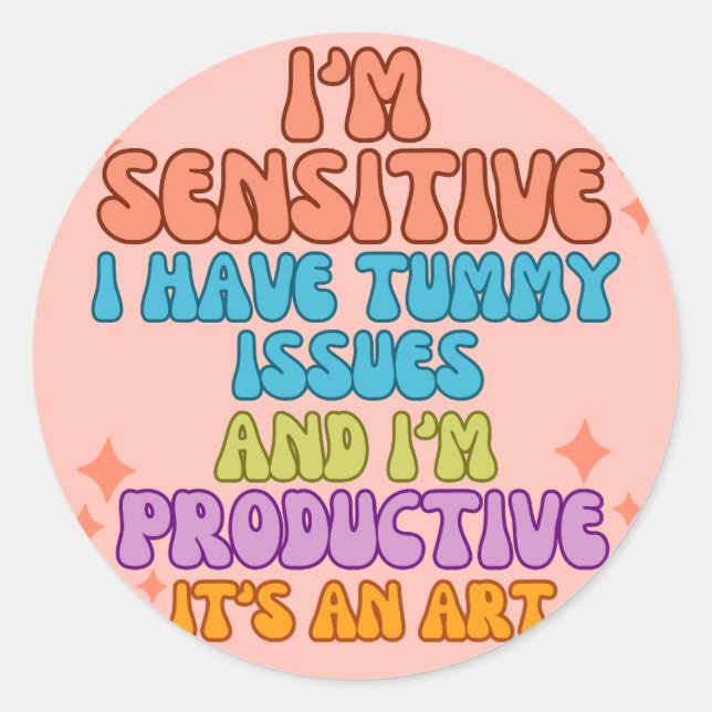 Sticker Rond Reine productive (Devant)