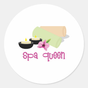 Sticker Rond Reine spa