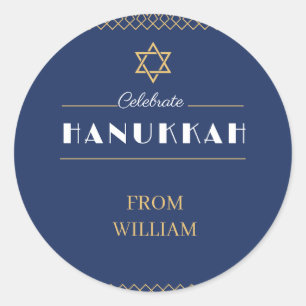 Sticker Rond Rejoignez-nous pour une célébration joyeuse de l'H