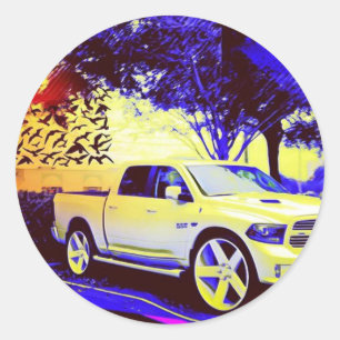 STICKER ROND RELAIS ROUTIER DE MID-KNIGHT