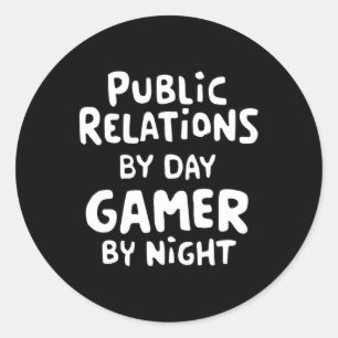Sticker Rond Relations publiques 
