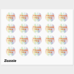 Sticker Rond Remerciement d'affaires pour votre commande