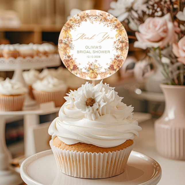 Sticker Rond Remerciement pour Baby Shower de Mariage Tombez am (Créateur téléchargé)