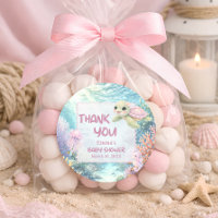 Remerciement pour Baby Shower Sous l'Océan Fille T