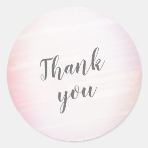 Sticker Rond Remerciement pour une Baby Shower Thème de Crème G