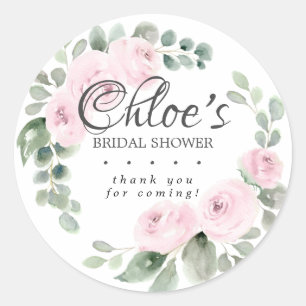 Sticker Rond Remerciements pour une Baby Shower de Mariage aux 