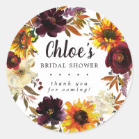 Remerciements pour une Baby Shower Florale d'Autom