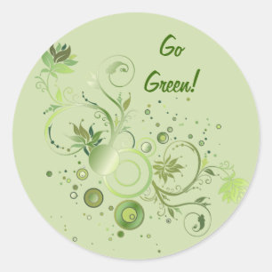 Sticker Rond Remous de vert