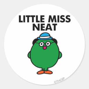 Sticker Rond Rencontrez Little Miss Neat