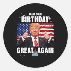 Sticker Rond Rendez votre anniversaire formidable