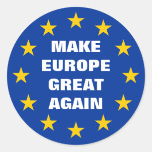 Sticker Rond Rendre à l'Europe sa grandeur Euro-ronds autocolla