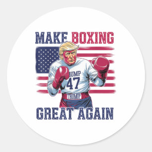 Sticker Rond Rendre la boxe super encore amusant fans de boxer