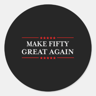 Sticker Rond Rendre la cinquante grande