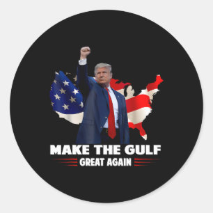 Sticker Rond Rendre La Grande Région Du Golfe Du Mexique Drôle