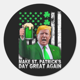 Sticker Rond Rendre la grandeur du Jour de la Saint Patrick à n