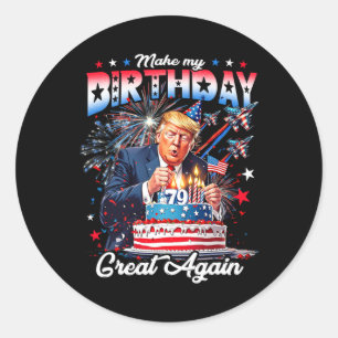 Sticker Rond Rendre ma grandeur d'anniversaire1