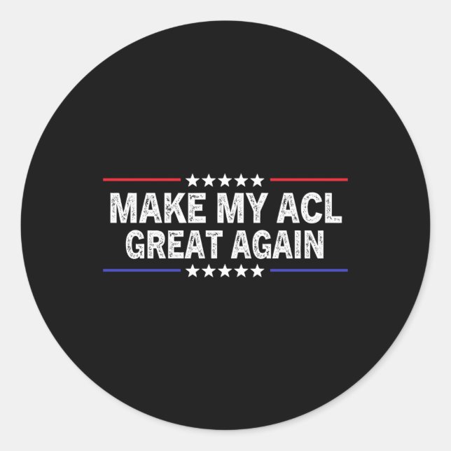 Sticker Rond Rendre mon Acl plus grand à l'Acl Thérapie de repr (Devant)