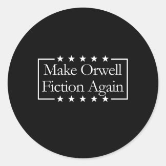 Sticker Rond Rendre Orwell fiction Libertarien Orwellien 19