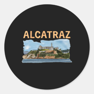 Sticker Rond Rendre sa grandeur à Alcatraz drôle Trump Alcatraz