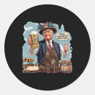 Sticker Rond Rendre sa grandeur à Trump Beer Mug