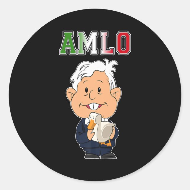 Sticker Rond républicain mexicana amlo (Devant)