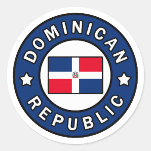 Sticker Rond République dominicaine