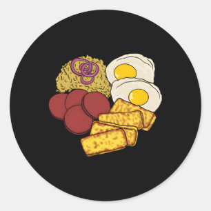 Sticker Rond République Dominicaine Alimentation préférée Gãº S