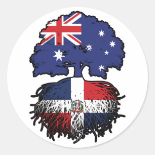 Sticker Rond République Dominicaine Australie