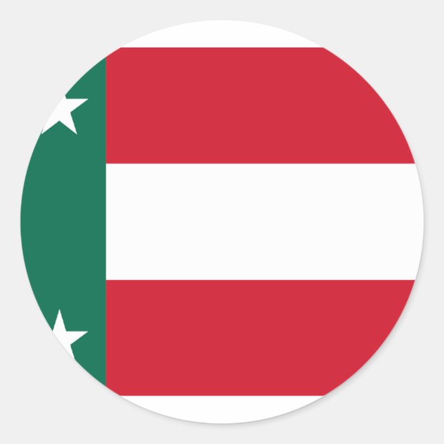 Sticker Rond République du Yucatan, Mexique (Devant)