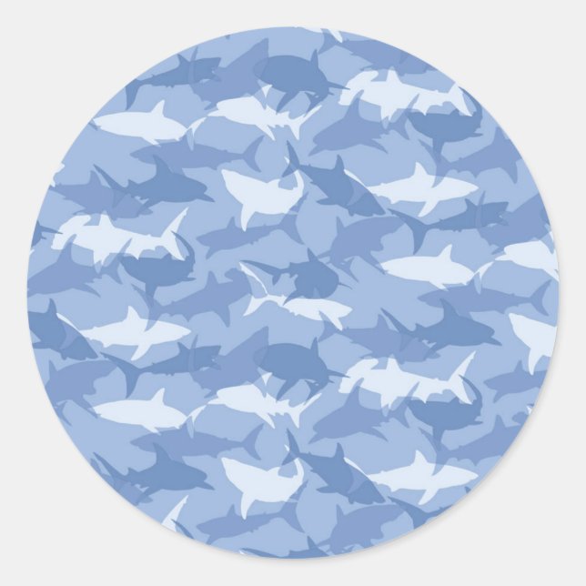 Sticker Rond Requins (Devant)