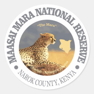 Sticker Rond Réservation nationale de Maasai Mara