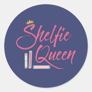 Sticker Rond Réservation Shelfie Queen