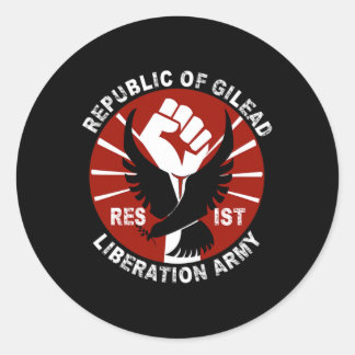 Sticker Rond Résister- Armée de libération de Gilead Droits civ