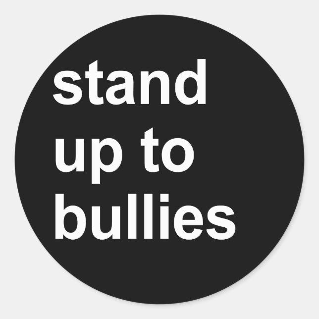 Sticker Rond résister aux brutes (Devant)