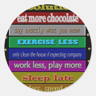 Sticker Rond résolutions 2009