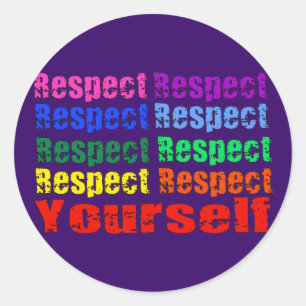 Sticker Rond Respect vous-même