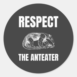 Sticker Rond Respectez l'Anteater