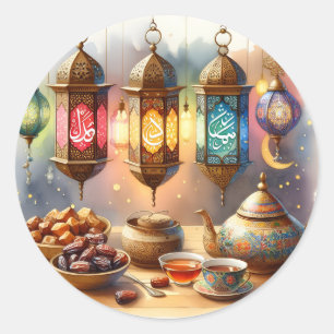 Sticker Rond Respectez l'esprit du Ramadan