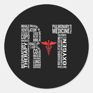 Sticker Rond Respiration du thérapeute respiratoire