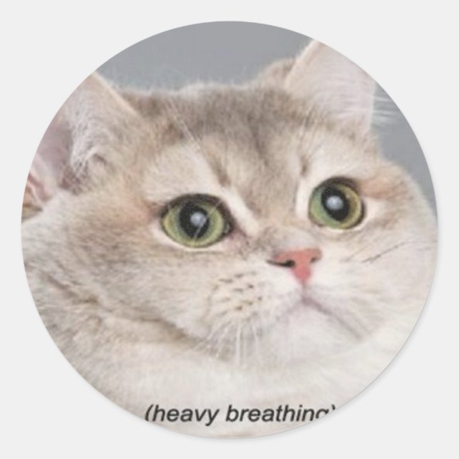 Sticker Rond *respiration intense* (Devant)