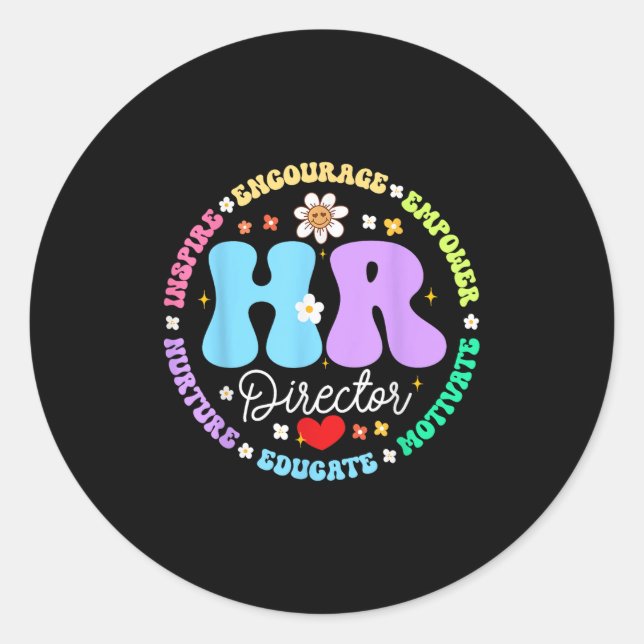 Sticker Rond Ressources Humaines Directeur De La Rh Appréciatio (Devant)