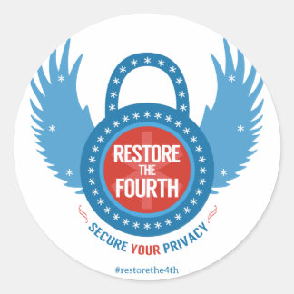 Sticker Rond Restaurer Le Quatrième...