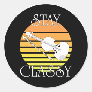 Sticker Rond rester classe