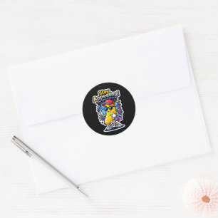 Sticker Rond Restez irrésistible ! – Confiance de banane mignon